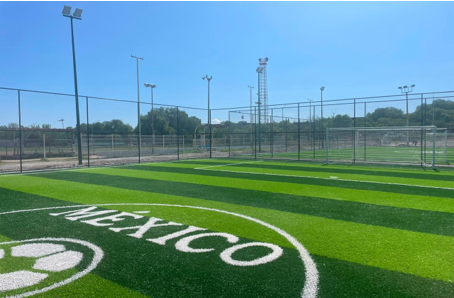 CONSTRUCCIÓN DE CANCHA FÚTBOL 5 EN UNIDAD DEPORTIVA OSCAR FLORES TAPIA LA MAQUINITA EN SALTILLO 1
