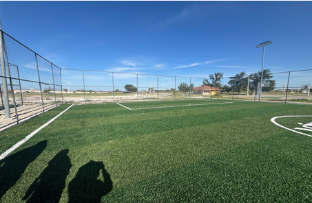 CONSTRUCCIÓN DE CANCHA FÚTBOL 5 EN UNIDAD DEPORTIVA RAÚL GONZÁLEZ EN SAN JUAN DE SABINAS 1
