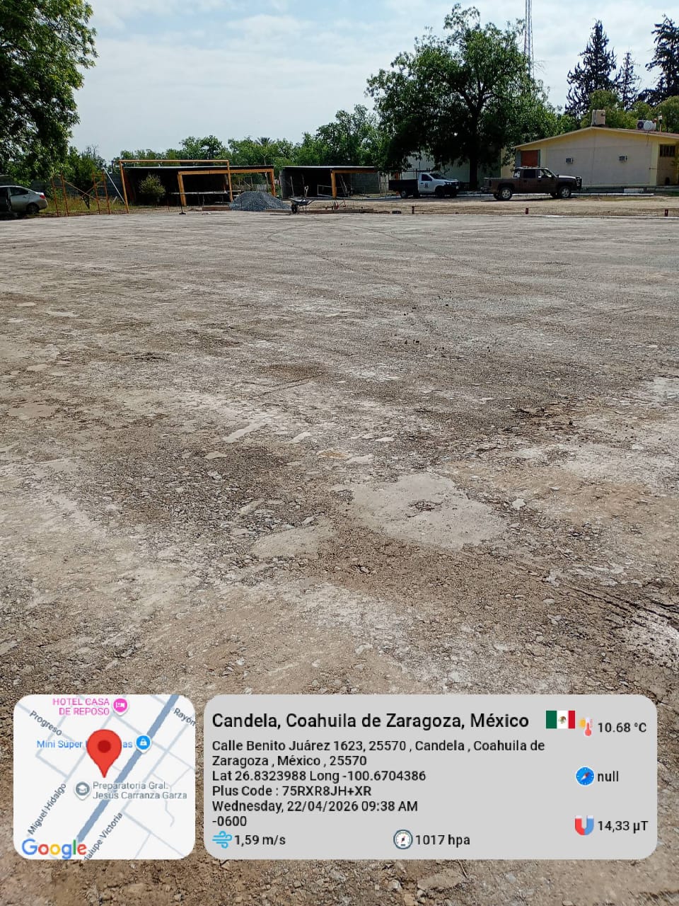 CONSTRUCCIÓN DE CANCHA FÚTBOL 5 EN PREDIO MUNICIPAL EN CANDELA