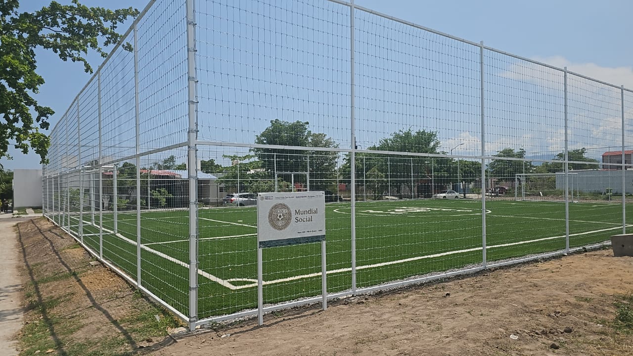CONSTRUCCIÓN DE CANCHA FÚTBOL 5 EN LA RESERVA EN VILLA DE ÁLVAREZ