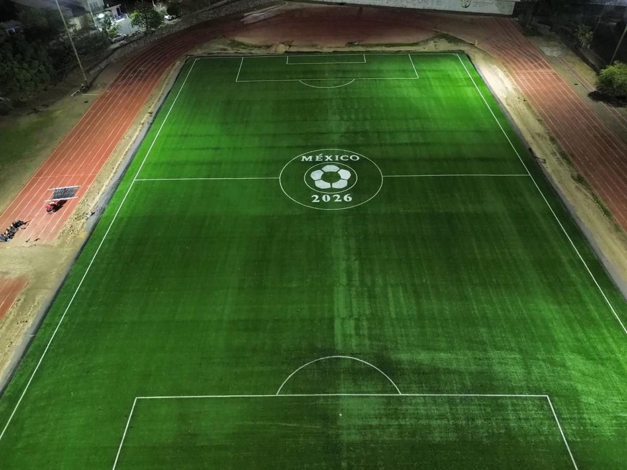 CONSTRUCCIÓN DE CANCHA FÚTBOL 11 EN UNIDAD DEPORTIVA GIL CABRERA GUDIÑO EN VILLA DE ÁLVAREZ