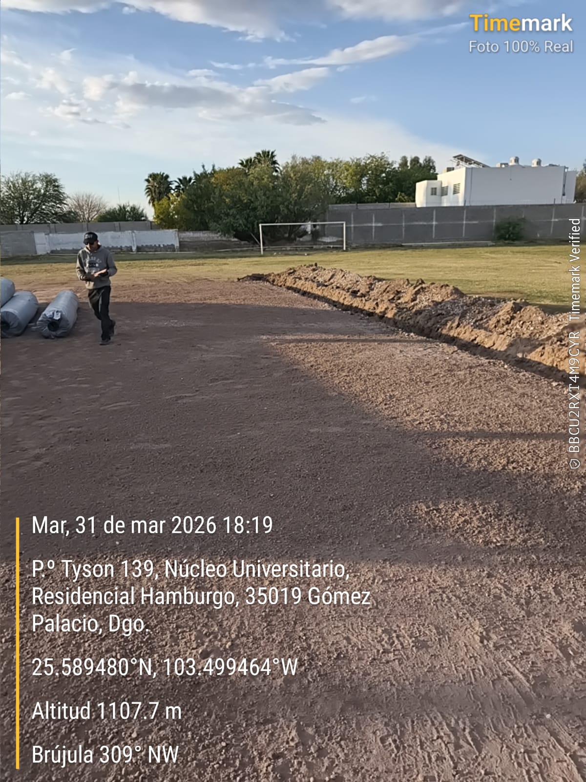 CONSTRUCCIÓN DE CANCHA DE FÚTBOL 5 EN UNIDAD DEPORTIVA FRANCISCO GÓMEZ PALACIO 1 EN GÓMEZ PALACIO