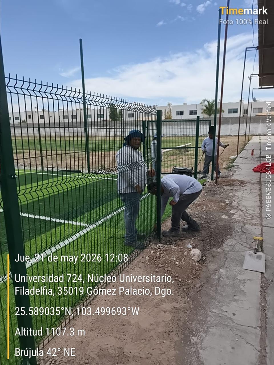 CONSTRUCCIÓN DE CANCHA DE FÚTBOL 5 EN UNIDAD DEPORTIVA FRANCISCO GÓMEZ PALACIO 1 EN GÓMEZ PALACIO