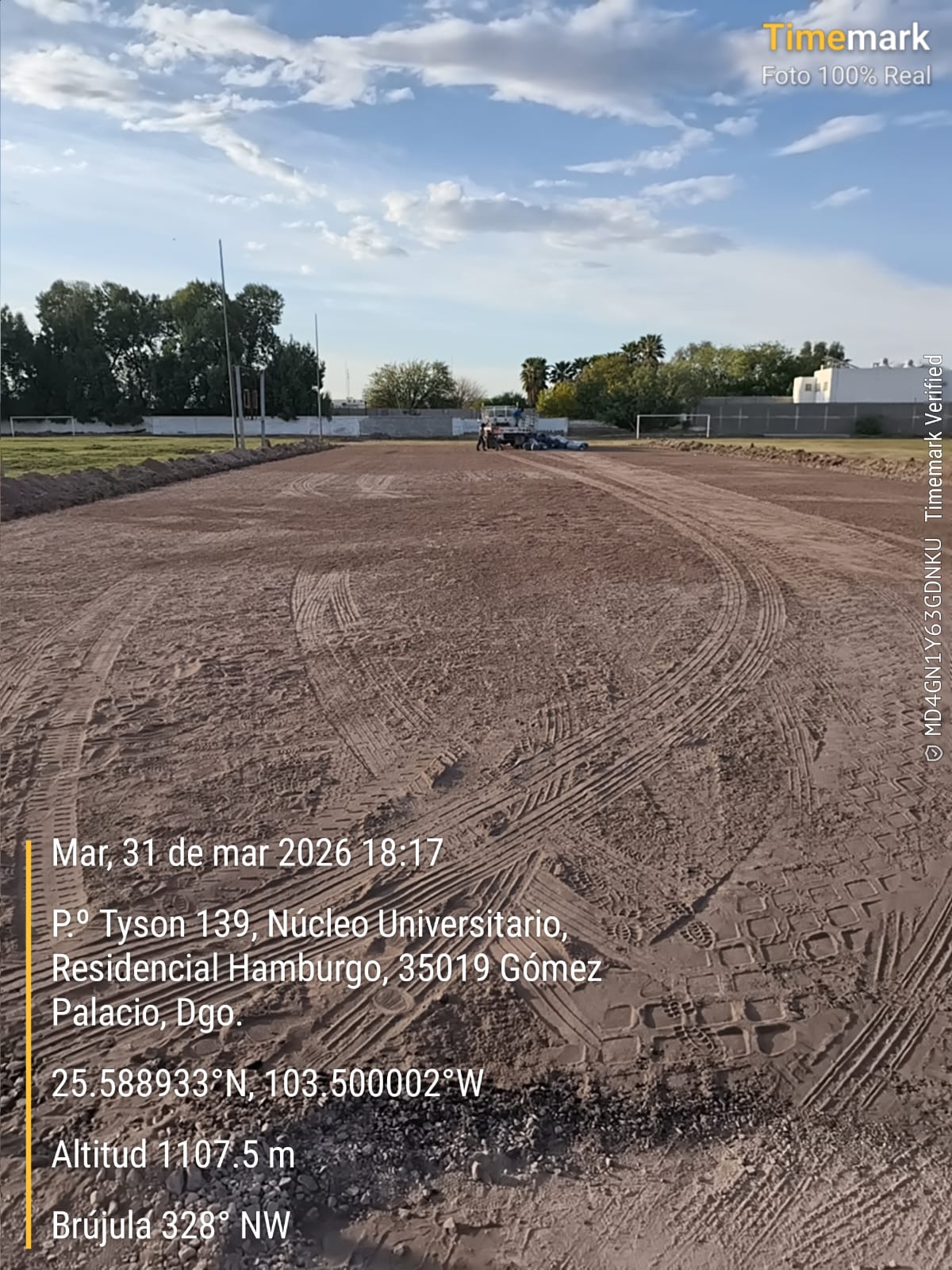 CONSTRUCCIÓN DE CANCHA DE FÚTBOL 5 EN UNIDAD DEPORTIVA FRANCISCO GÓMEZ PALACIO 2 EN GÓMEZ PALACIO
