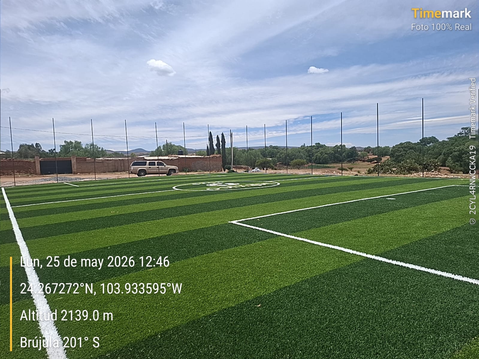 CONSTRUCCIÓN DE CANCHA DE FÚTBOL 5 2 DE ABRIL EN GUADALUPE VICTORIA