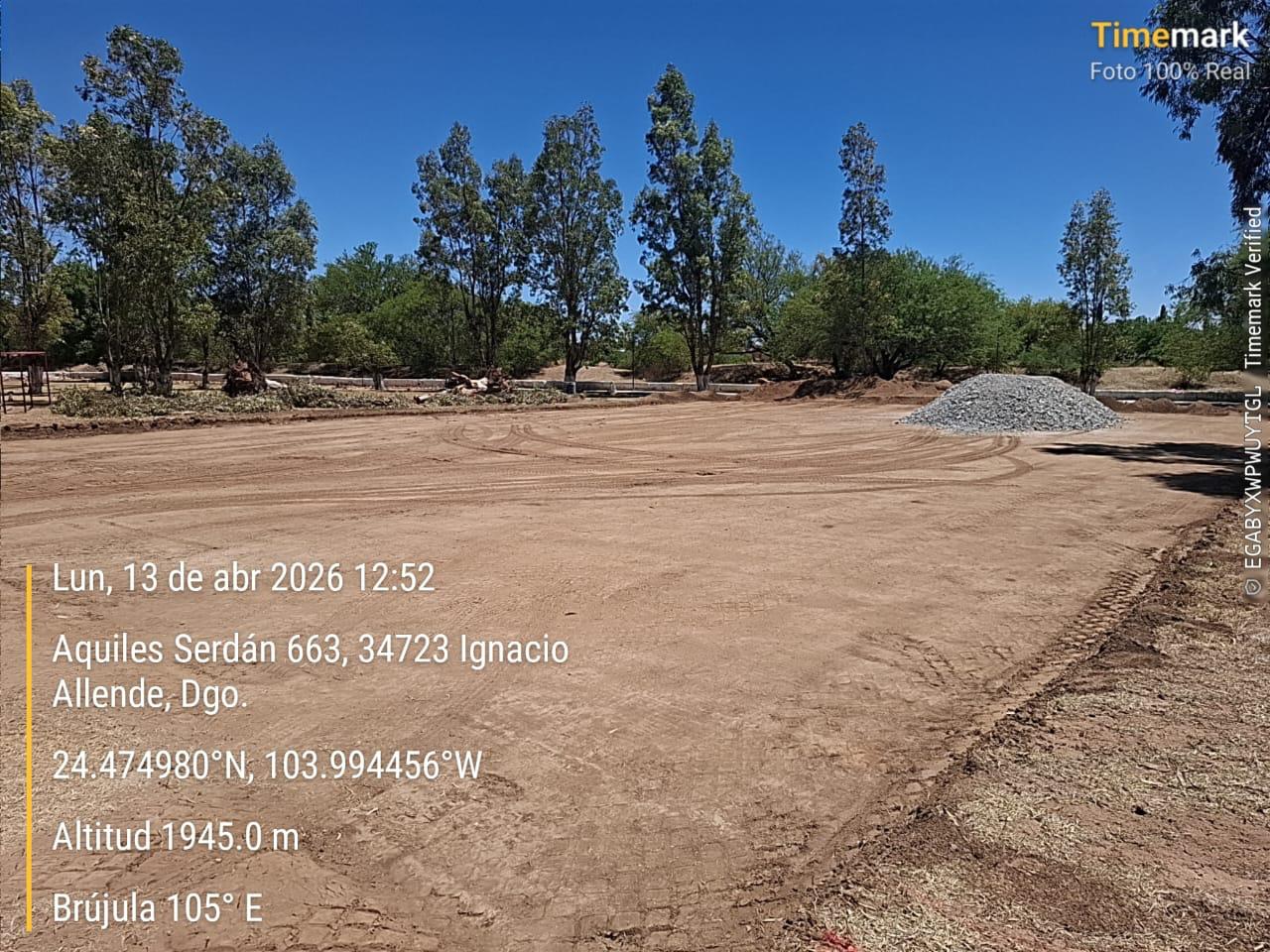 CONSTRUCCIÓN DE CANCHA DE FÚTBOL 5 EN IGNACIO ALLENDE EN GUADALUPE VICTORIA