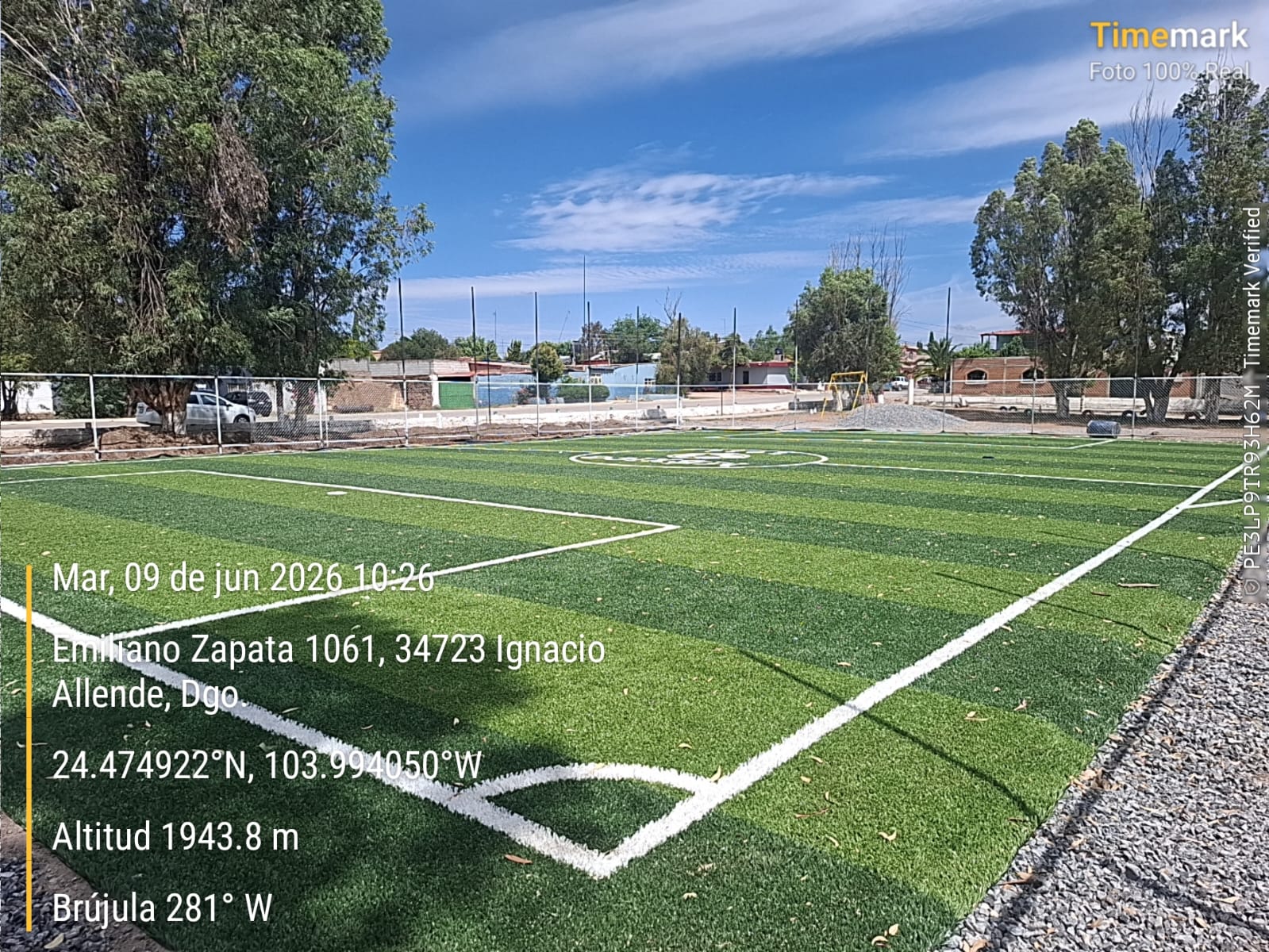 CONSTRUCCIÓN DE CANCHA DE FÚTBOL 5 EN IGNACIO ALLENDE EN GUADALUPE VICTORIA