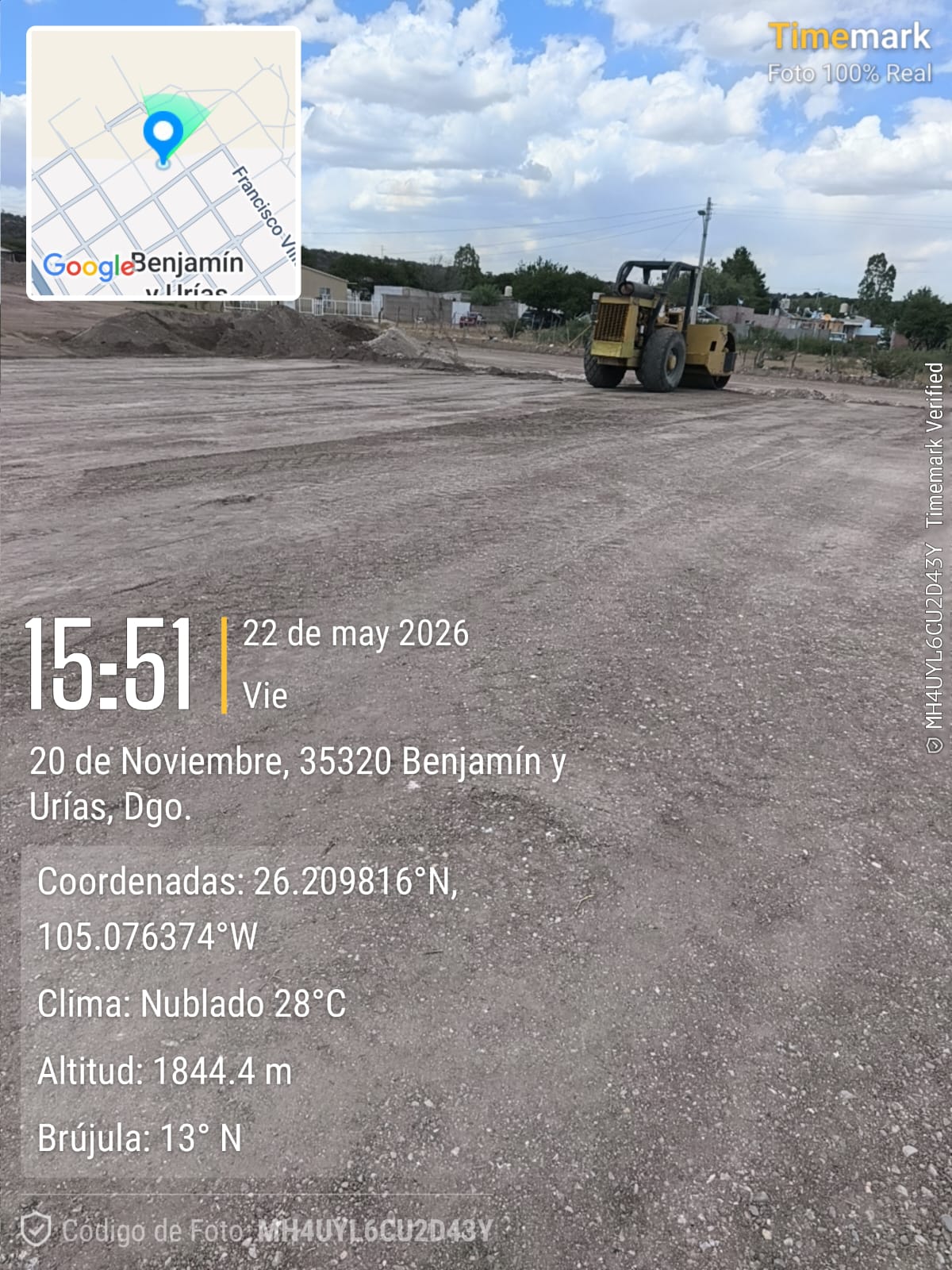 CONSTRUCCIÓN DE CANCHA DE FÚTBOL 5 EN BENJAMÍN Y URIAS EN HIDALGO