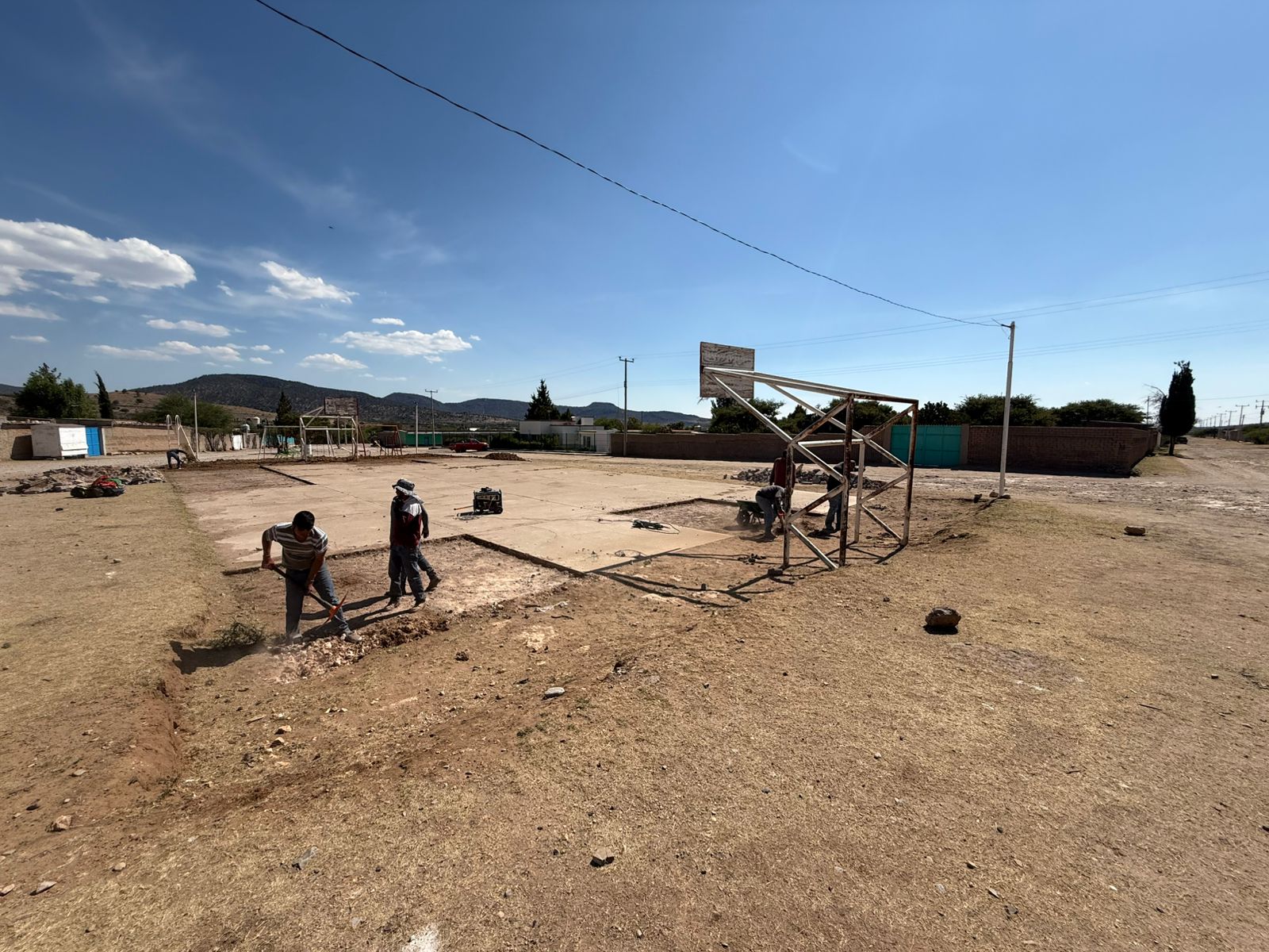 REHABILITACIÓN DE MULTICANCHA EN LOCALIDAD SAN JOSÉ DE LAS CORRIENTES EN VICENTE GUERRERO