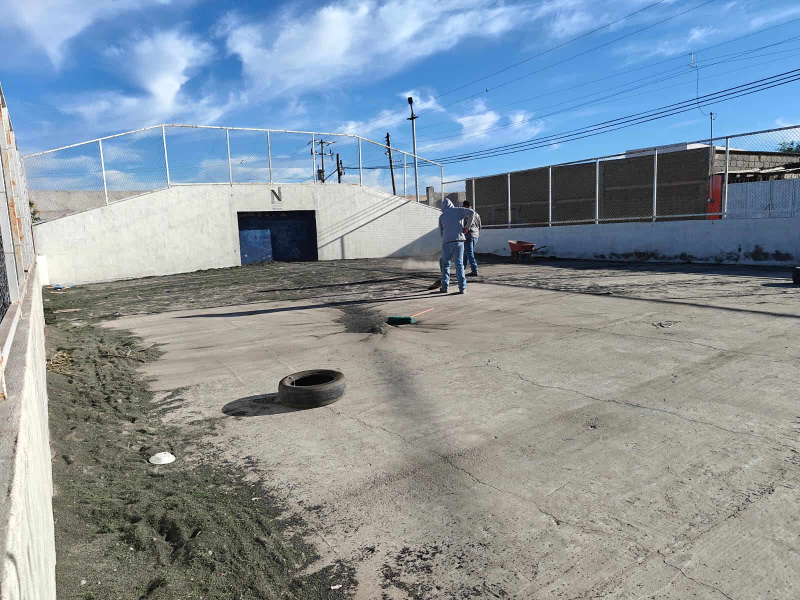 REHABILITACIÓN DE CANCHA DE FÚTBOL 5 EN PARQUE DEPORTIVO EL OCHO EN NAZAS