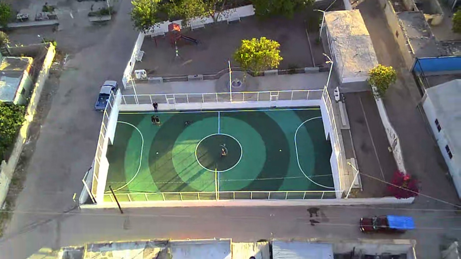 REHABILITACIÓN DE CANCHA DE FÚTBOL 5 EN PARQUE DEPORTIVO EL OCHO EN NAZAS