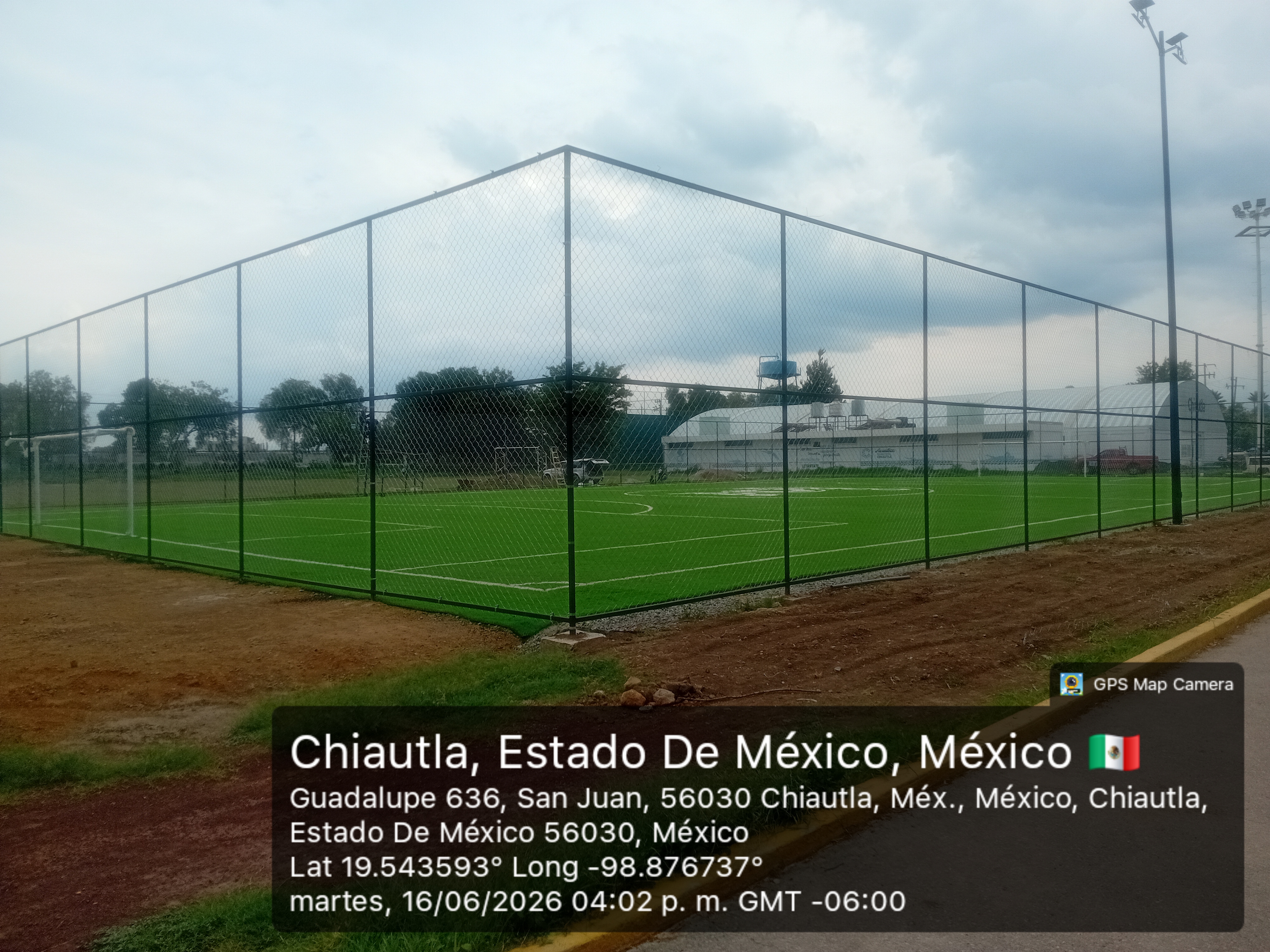 CONSTRUCCIÓN DE CANCHA FÚTBOL 5 EN UNIDAD DEPORTIVA OCOPULCO EN CHIAUTLA