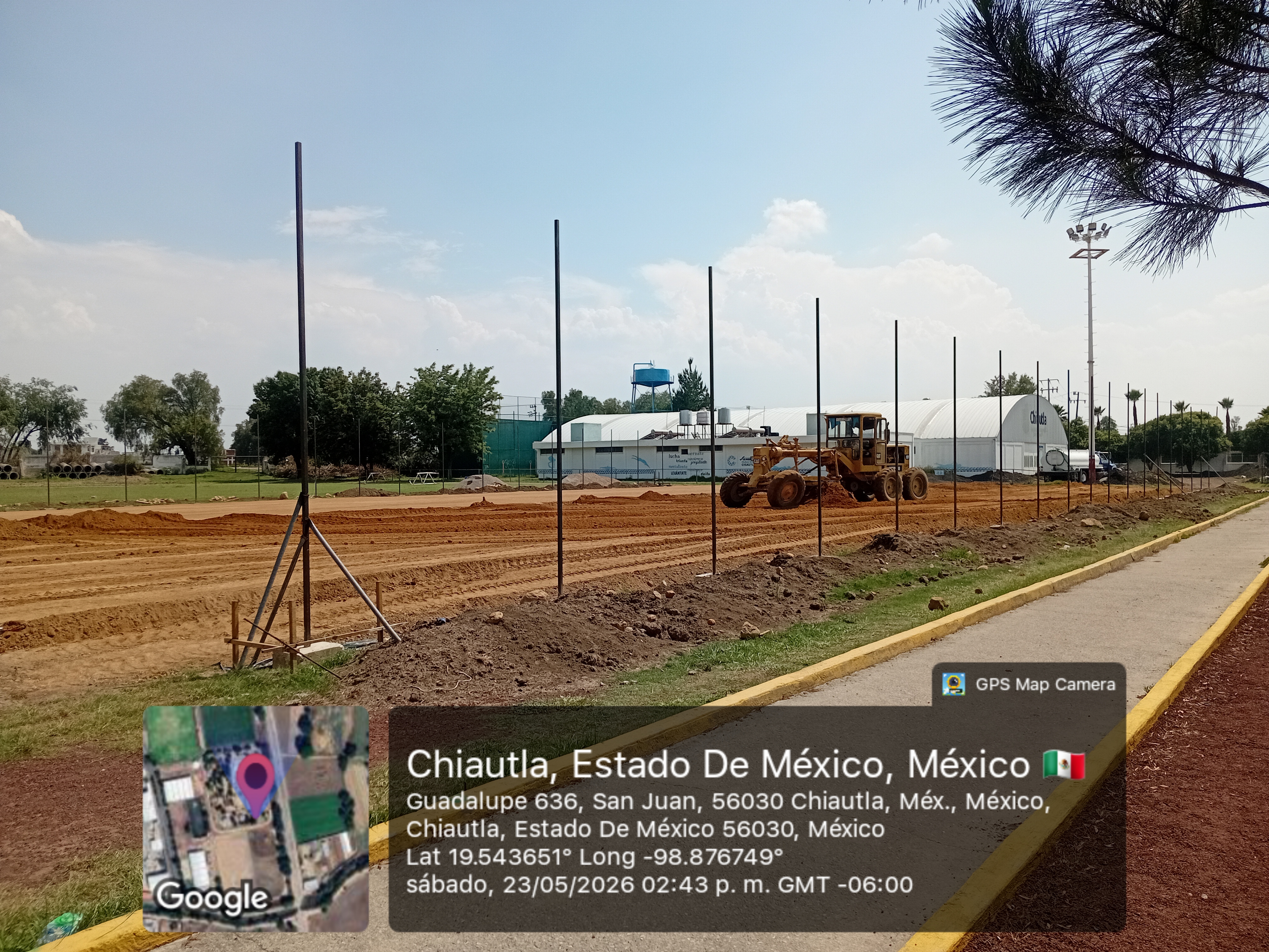 CONSTRUCCIÓN DE CANCHA FÚTBOL 5 EN UNIDAD DEPORTIVA OCOPULCO EN CHIAUTLA