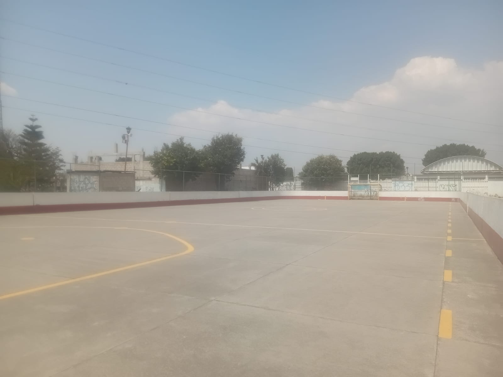 CONSTRUCCIÓN DE CANCHA FÚTBOL 5 EN CHICOLOAPAN DE JUÁREZ 1 EN CHICOLOAPAN
