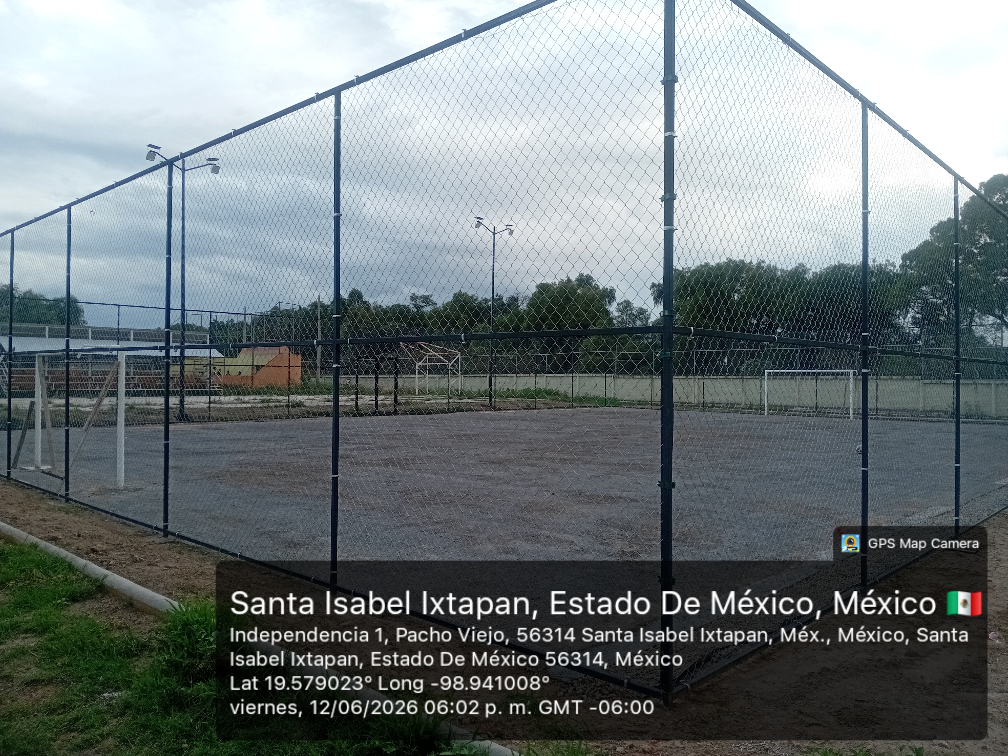 CONSTRUCCIÓN DE CANCHA FÚTBOL 5 EN DEPORTIVO SANTA ISABEL IXTAPAN EN ATENCO