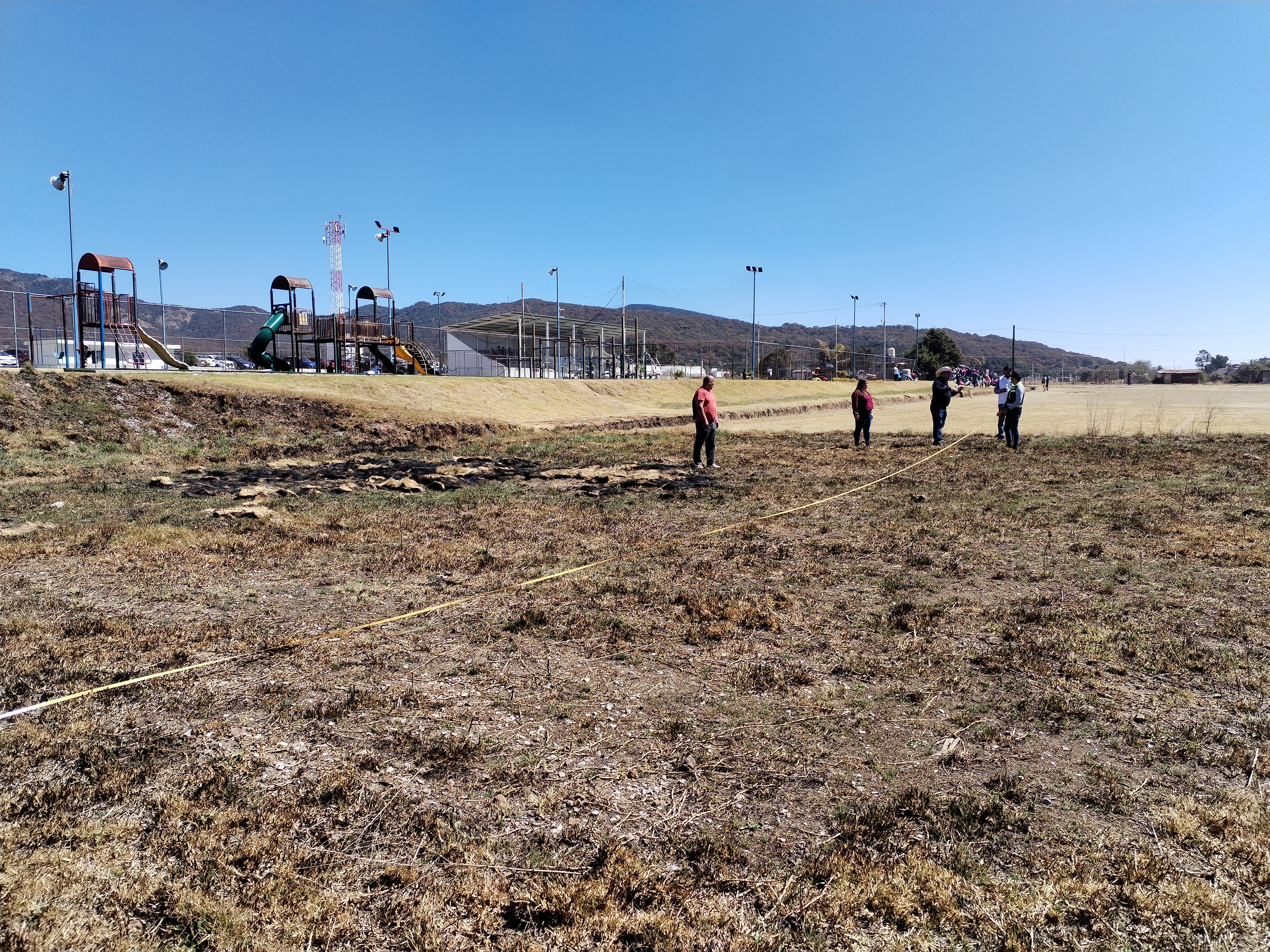CONSTRUCCIÓN DE CANCHA FÚTBOL 7 EN UNIDAD DEPORTIVA CHAPA DE MOTA