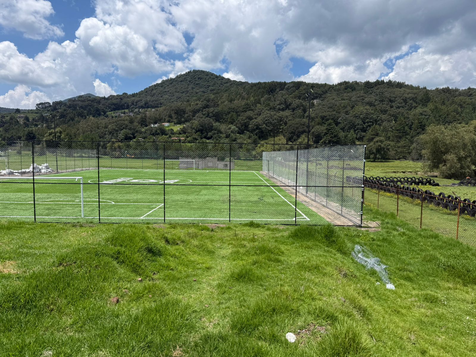CONSTRUCCIÓN DE CANCHA FÚTBOL 7 EN UNIDAD DEPORTIVA CHAPA DE MOTA