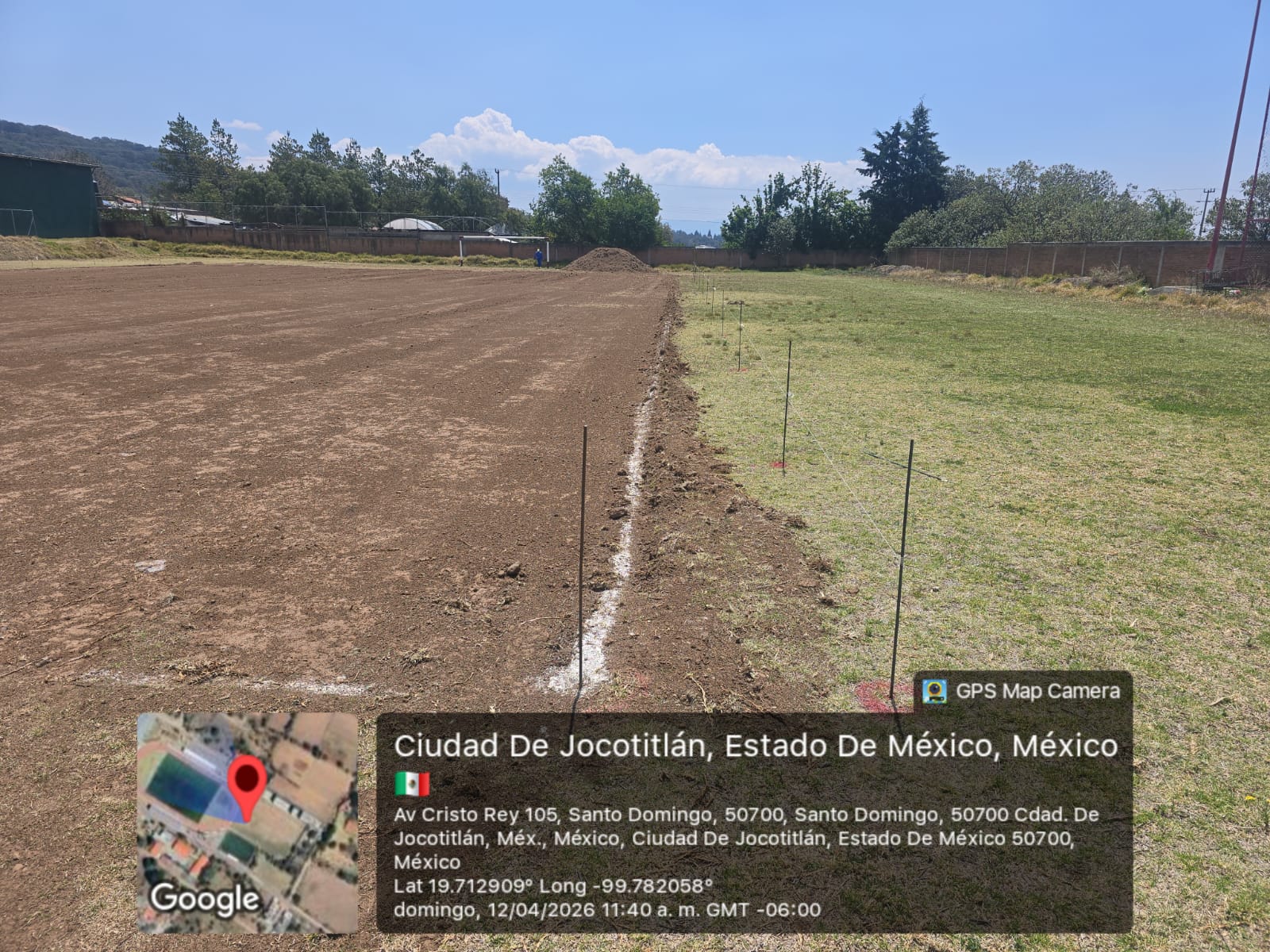 CONSTRUCCIÓN DE CANCHA FÚTBOL 7 EN UNIDAD DEPORTIVA JOCOTITLÁN