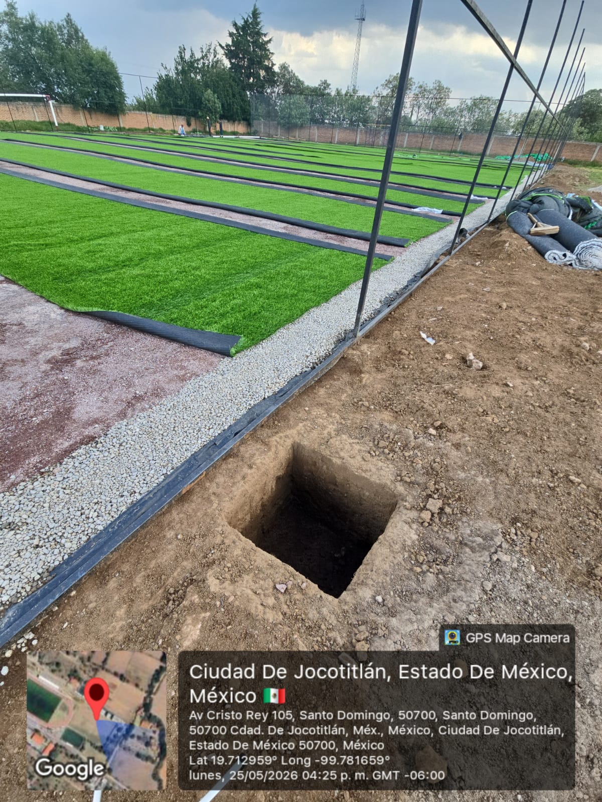 CONSTRUCCIÓN DE CANCHA FÚTBOL 7 EN UNIDAD DEPORTIVA JOCOTITLÁN