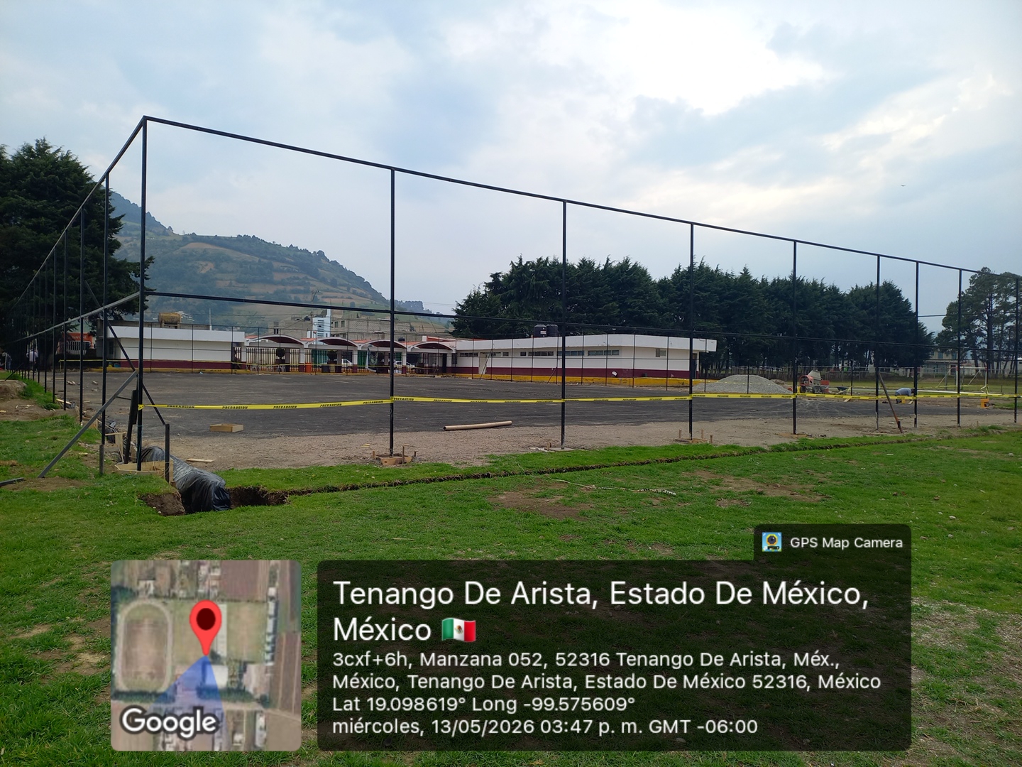 CONSTRUCCIÓN DE CANCHA FÚTBOL 7 EN UNIDAD DEPORTIVA TENANGO