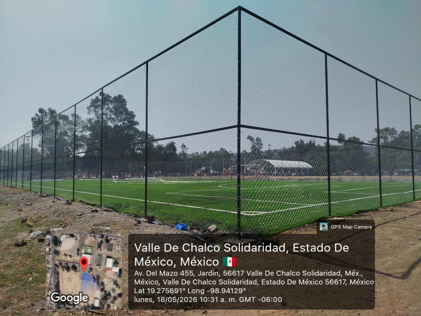 CONSTRUCCIÓN DE CANCHA FÚTBOL 7 EN UNIDAD DEPORTIVA LUIS DONALDO COLOSIO EN VALLE DE CHALCO