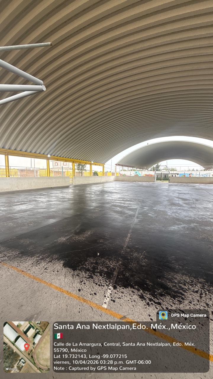 REHABILITACIÓN DE MULTICANCHA EN SANTA ANA EN NEXTLALPAN