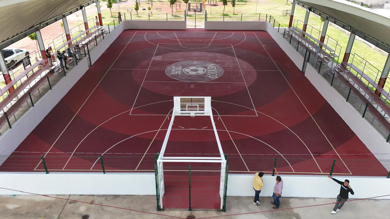 REHABILITACIÓN DE MULTICANCHA EN SANTA ANA EN NEXTLALPAN