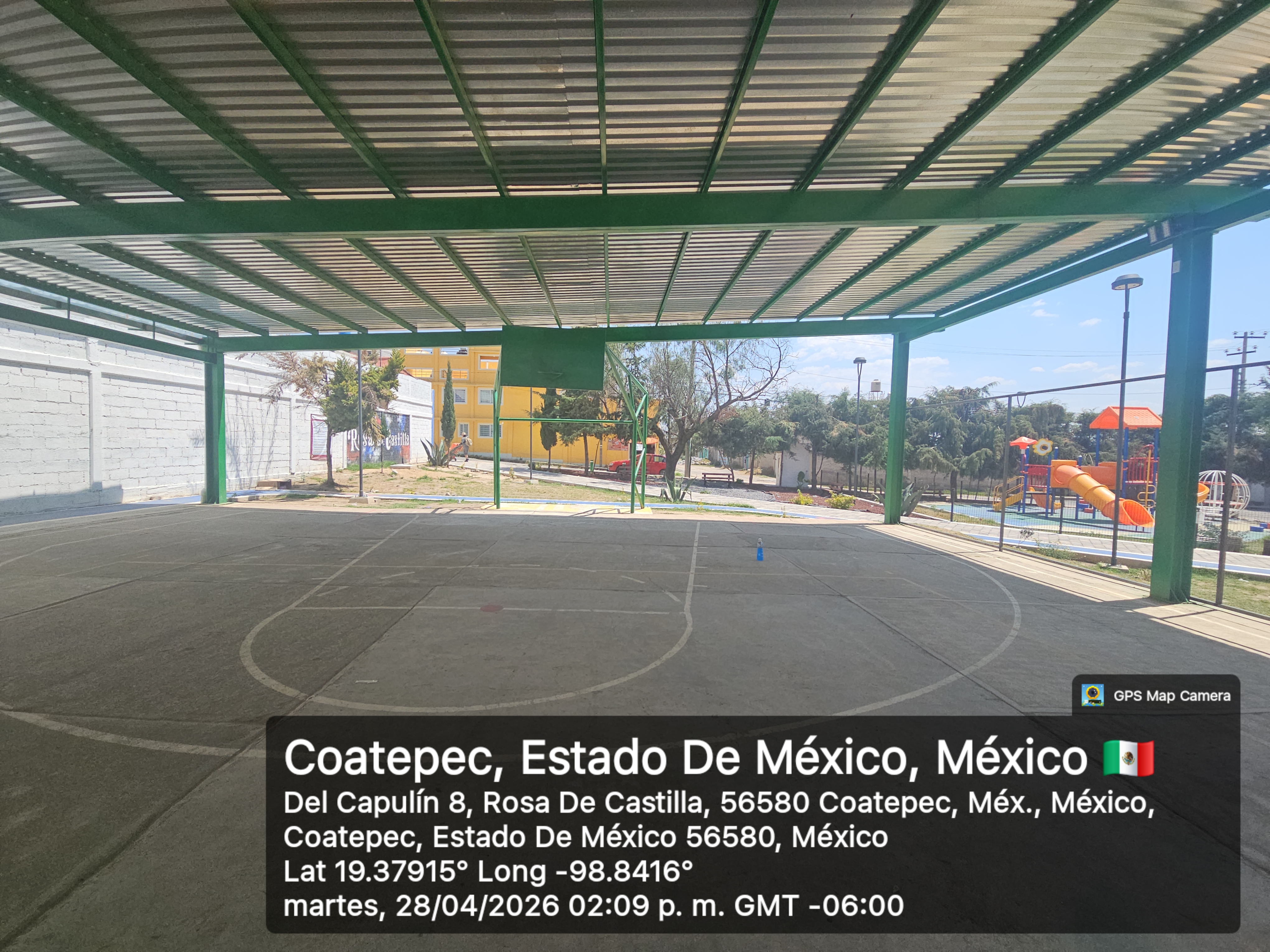 REHABILITACIÓN DE MULTICANCHA EN PARQUE RECREATIVO ROSA DE CASTILLA EN IXTAPALUCA