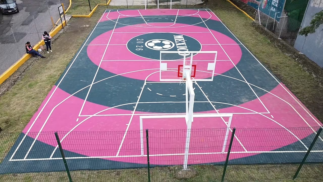 REHABILITACIÓN DE MULTICANCHA EN CANCHAS LA ORQUIDEA EN NAUCALPAN