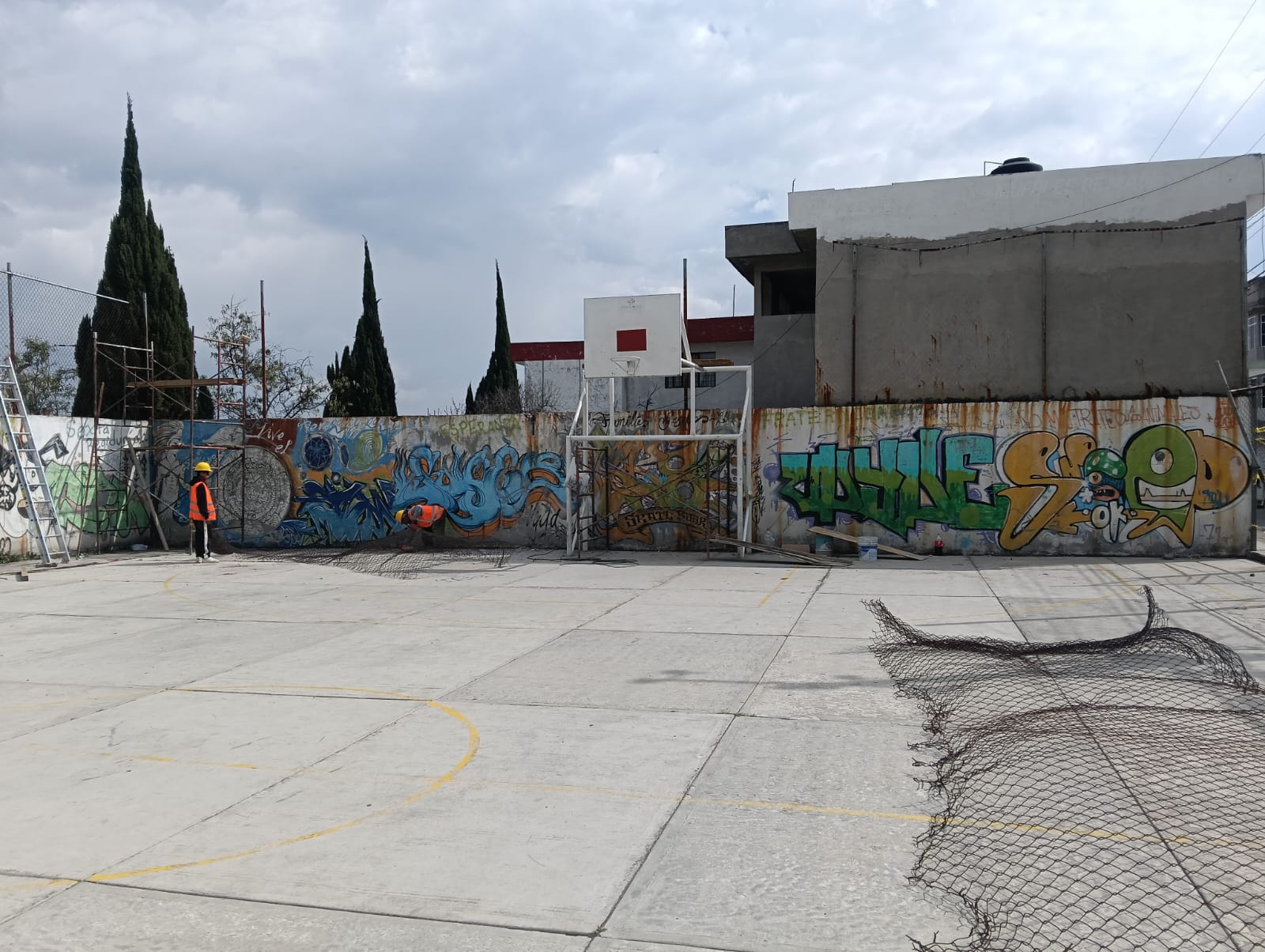REHABILITACIÓN DE MULTICANCHA EN FELIPE UREÑA EN ATLACOMULCO