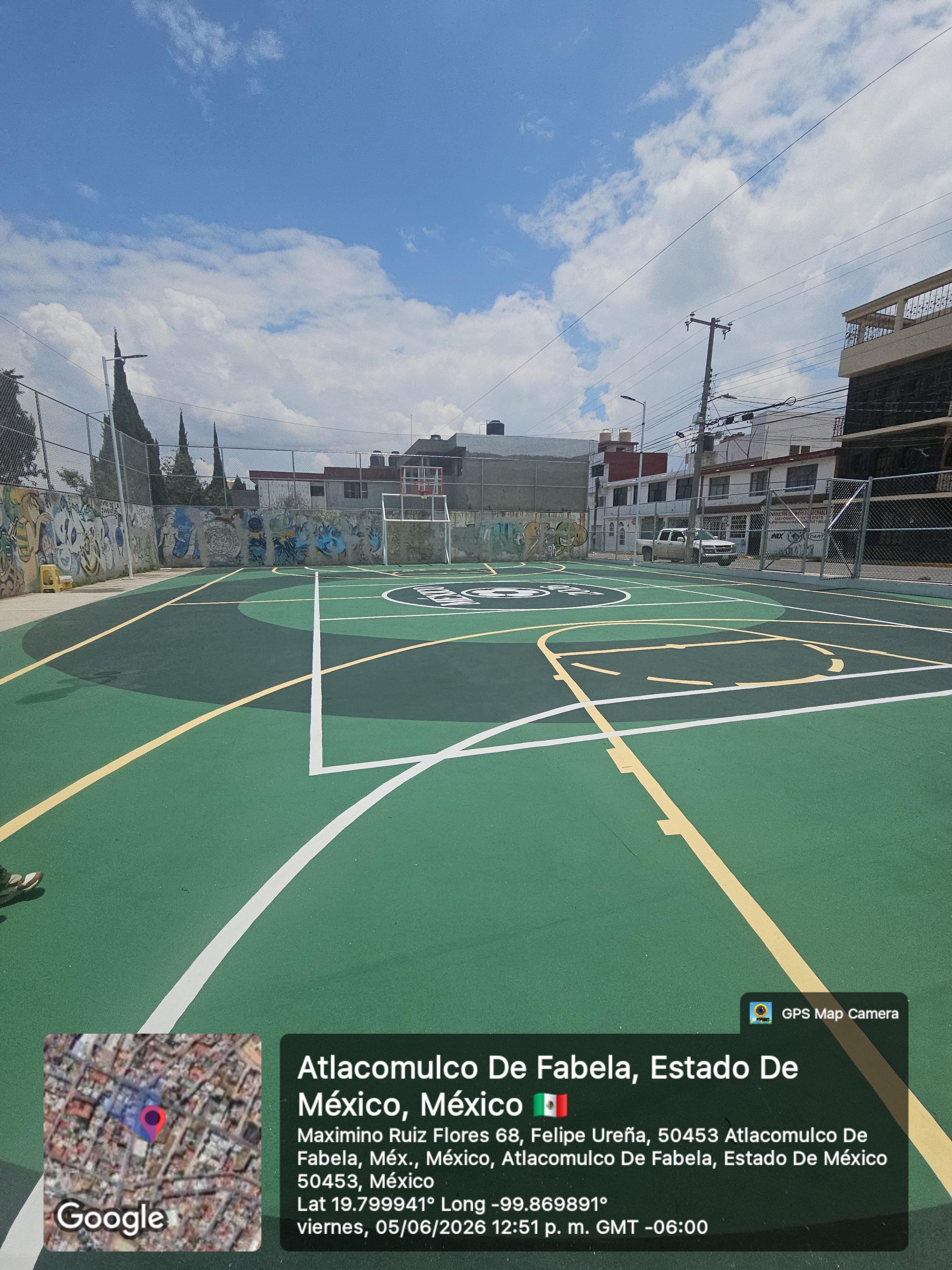 REHABILITACIÓN DE MULTICANCHA EN FELIPE UREÑA EN ATLACOMULCO