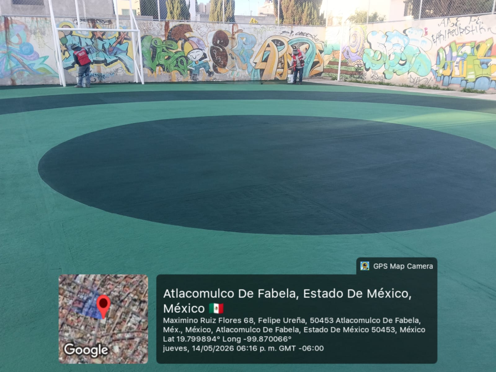 REHABILITACIÓN DE MULTICANCHA EN FELIPE UREÑA EN ATLACOMULCO