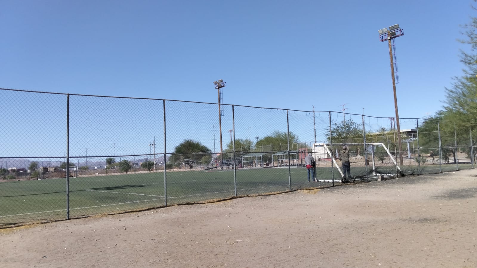 REHABILITACIÓN DE CANCHA FÚTBOL 7 EN POLIDEPORTIVO CANCHA 2 EN MEXICALI
