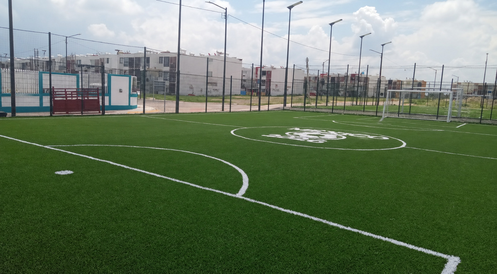 CONSTRUCCIÓN DE CANCHA DE FÚTBOL 5 EN PARQUE DEPORTIVO EN EL FRACCIONAMIENTO BRISAS DEL CAMPESTRE 1 
