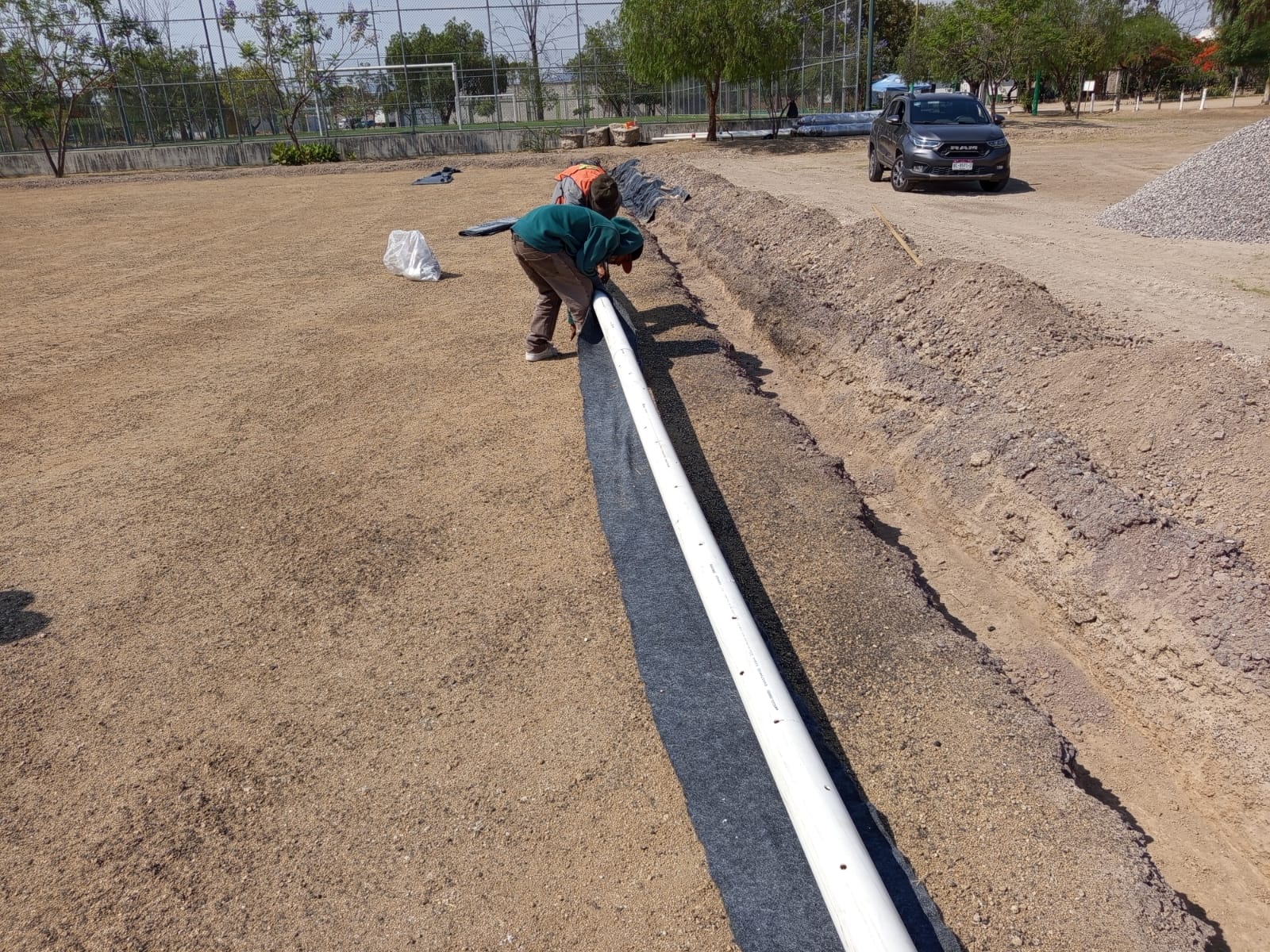 CONSTRUCCIÓN DE CANCHA DE FÚTBOL 5 EN UNIDAD DEPORTIVA NUEVO MILENIO 