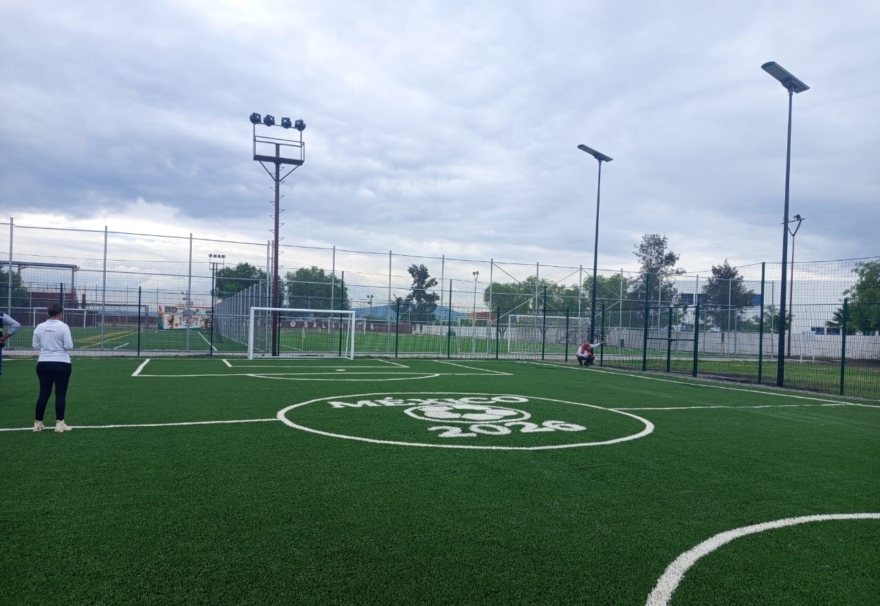 CONSTRUCCIÓN DE CANCHA DE FÚTBOL 5 EN UNIDAD DEPORTIVA NORTE DE SALAMANCA 1 