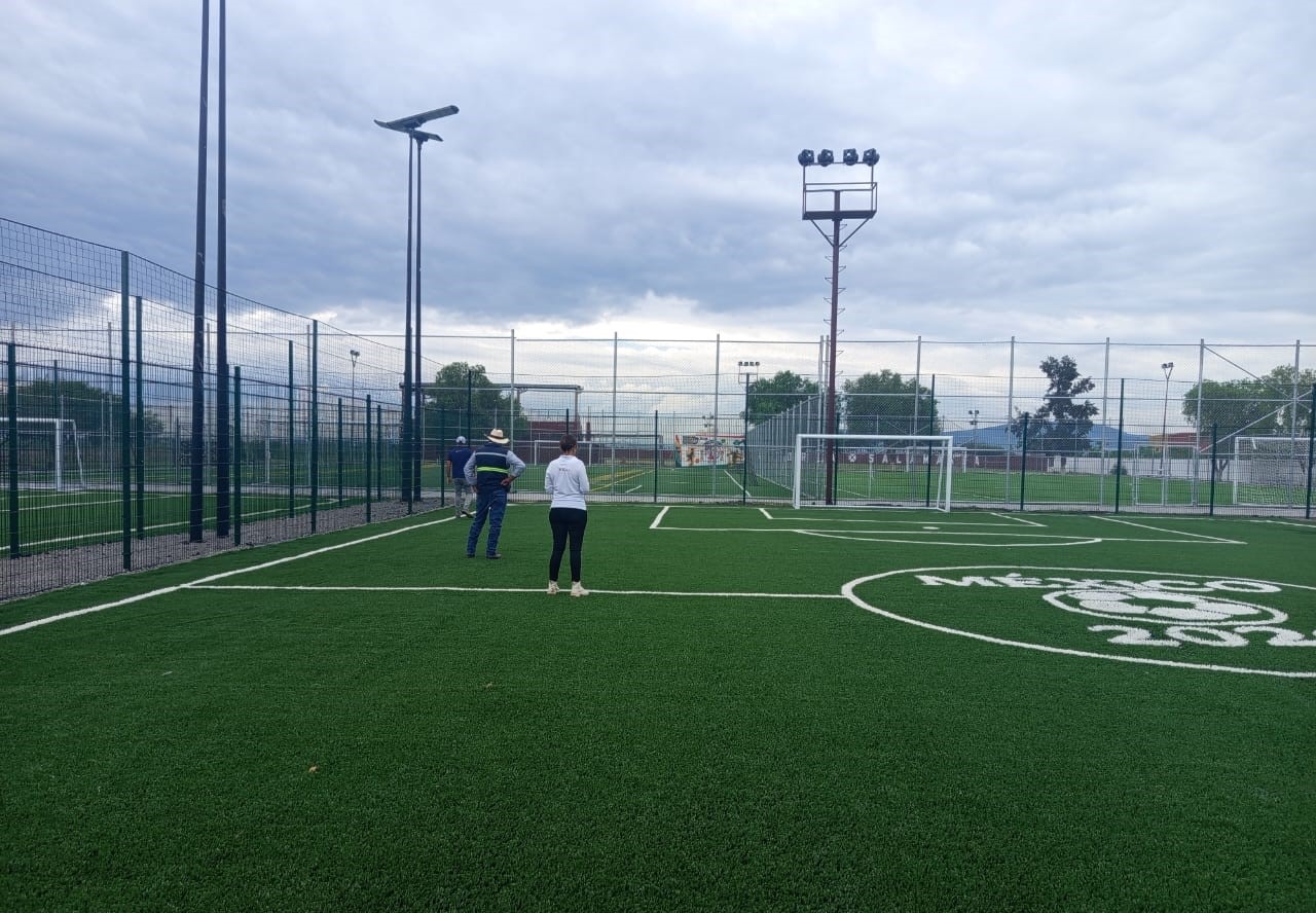 CONSTRUCCIÓN DE CANCHA DE FÚTBOL 5 EN UNIDAD DEPORTIVA NORTE DE SALAMANCA 2