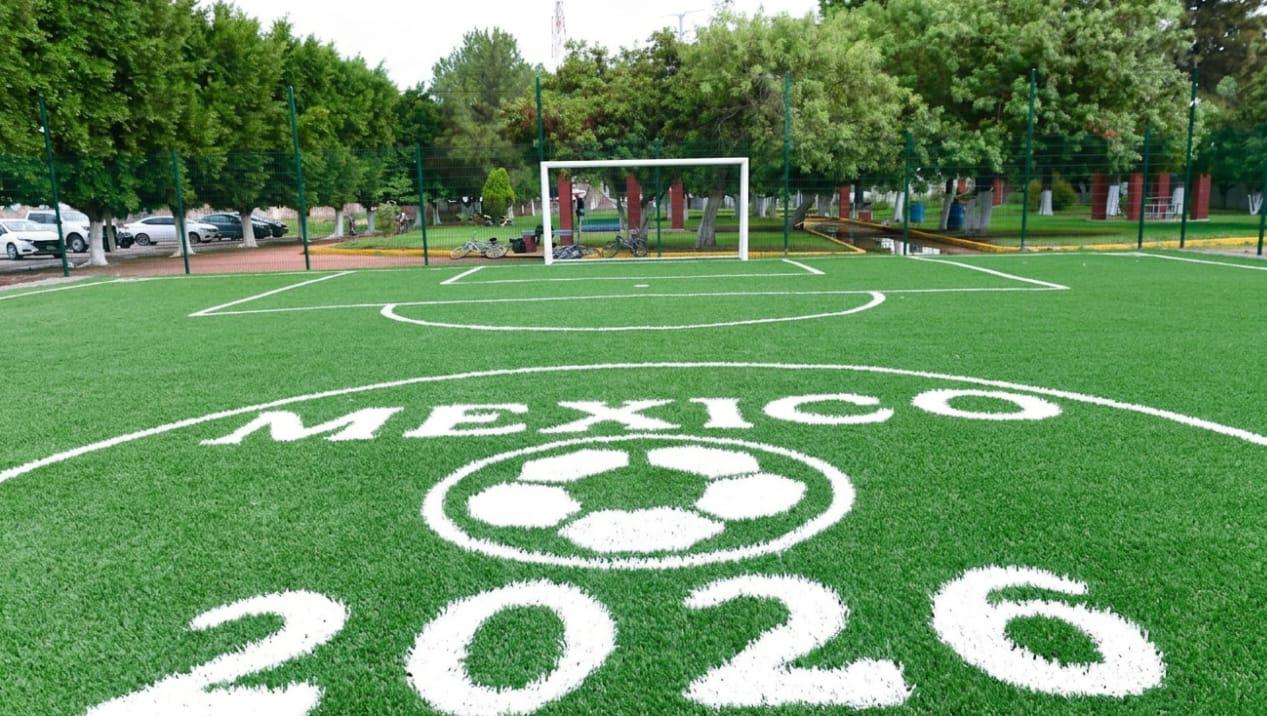 CONSTRUCCIÓN DE CANCHA DE FÚTBOL 5 EN UNIDAD DEPORTIVA ORIENTE EN VILLAGRÁN