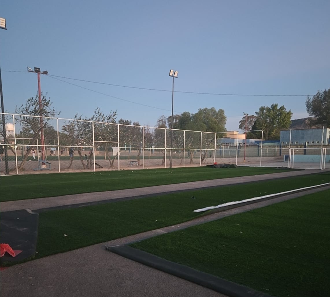 CONSTRUCCIÓN DE CANCHA DE FÚTBOL 5 EN UNIDAD DEPORTIVA SAN LUIS EN SAN LUIS DE LA PAZ
