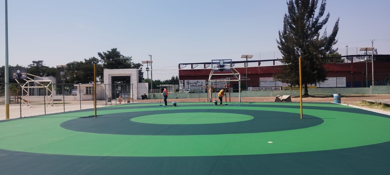 REHABILITACIÓN DE MULTICANCHA EN UNIDAD DEPORTIVA I EN URIANGATO
