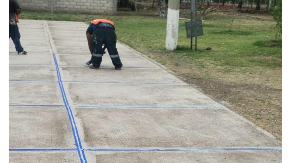 REHABILITACIÓN DE MULTICANCHA EN UNIDAD DEPORTIVA SUR PÉNJAMO 
