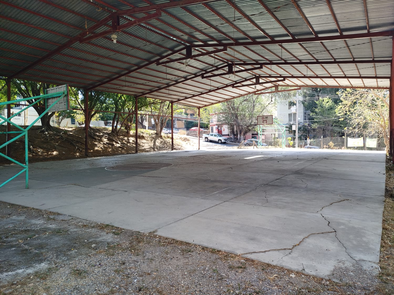 CONSTRUCCIÓN DE CANCHA FÚTBOL 5 EN CANCHA DE LA UNIDAD HABITACIONAL HÉROES DE GUERRERO EN CHILPANCINGO DE LOS BRAVO