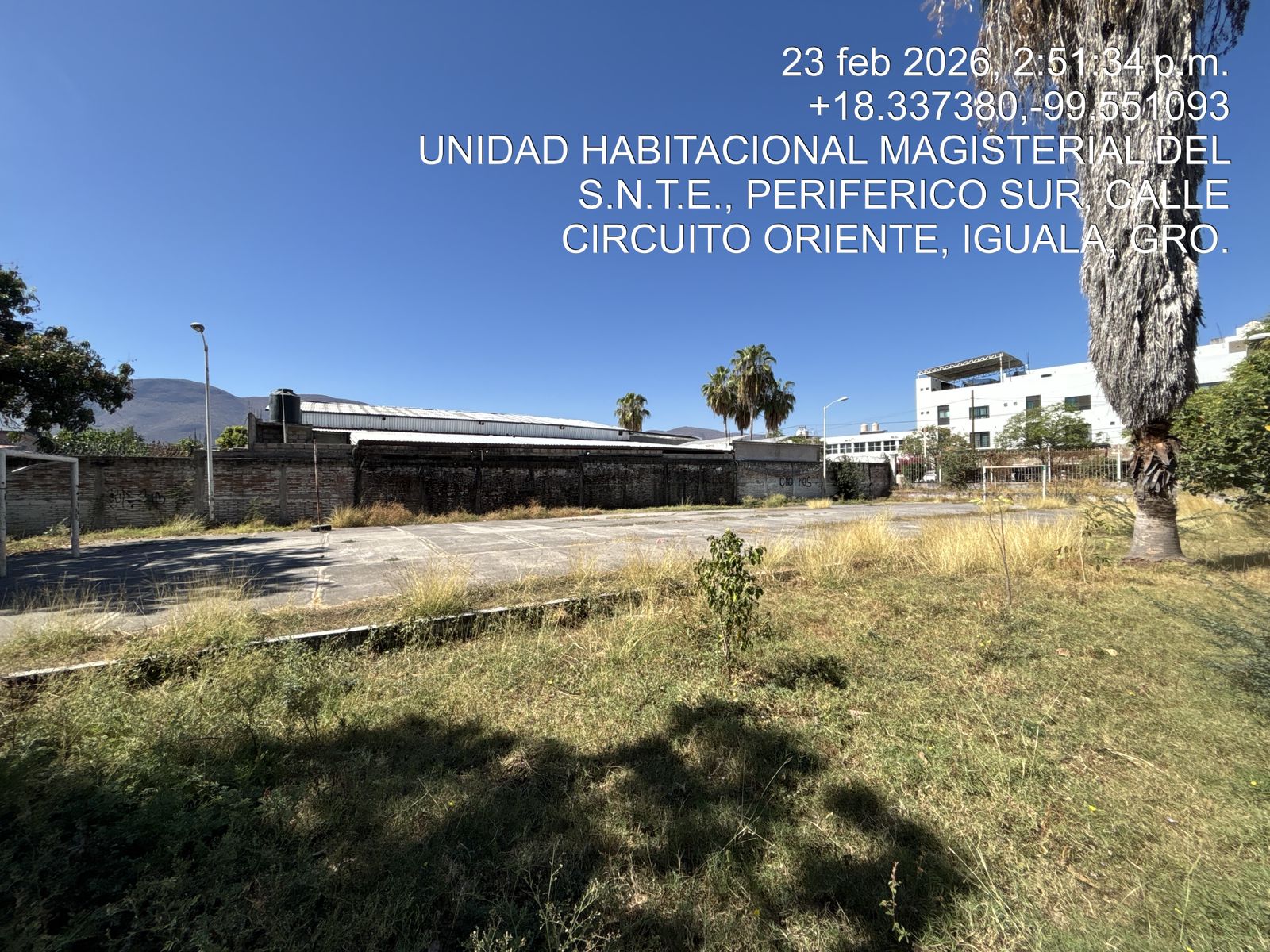 CONSTRUCCIÓN DE CANCHA FÚTBOL 5 EN CANCHAS DE AREA VERDE MÁRTIRES DEL S.N.T.E. EN IGUALA DE INDEPENDENCIA