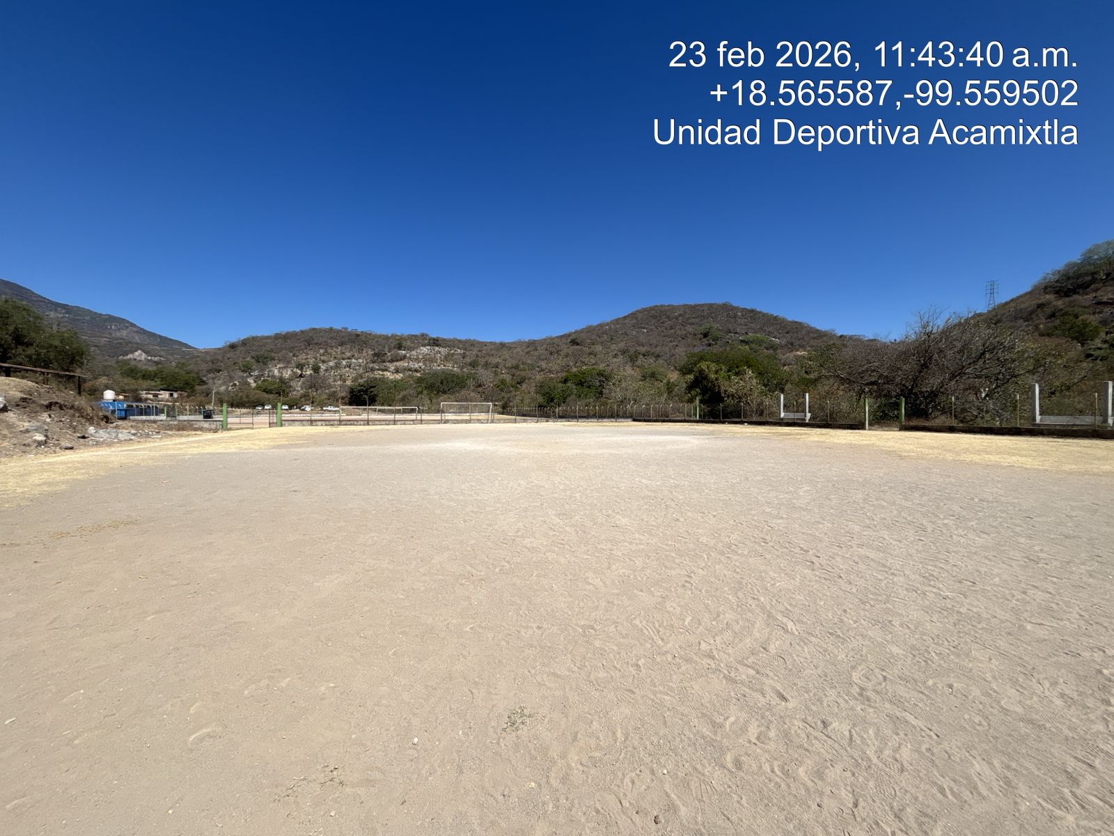 CONSTRUCCIÓN DE CANCHA FÚTBOL 5 EN UNIDAD DEPORTIVA ACAMIXTLA EN TAXCO DE ALARCÓN