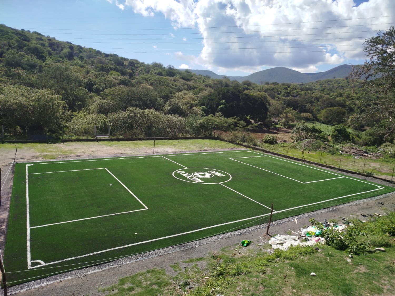 CONSTRUCCIÓN DE CANCHA FÚTBOL 5 EN UNIDAD DEPORTIVA ACAMIXTLA EN TAXCO DE ALARCÓN