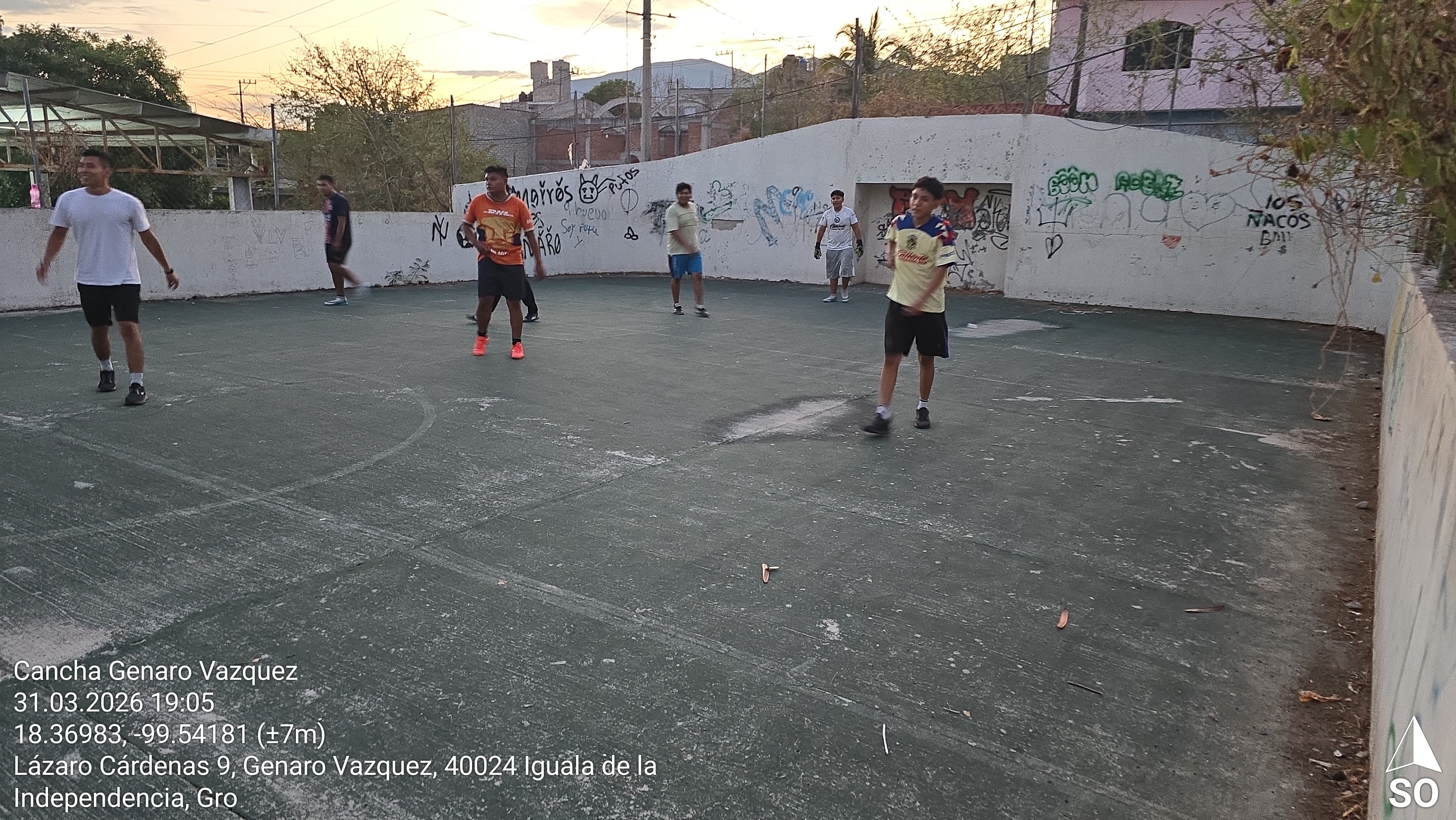 REHABILITACIÓN DE CANCHA FÚTBOL 7 EN COLONIA GENARO VÁZQUEZ EN IGUALA DE LA INDEPENDENCIA