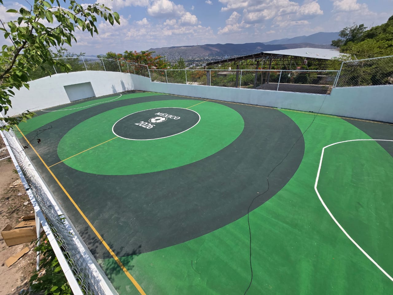REHABILITACIÓN DE CANCHA FÚTBOL 7 EN COLONIA GENARO VÁZQUEZ EN IGUALA DE LA INDEPENDENCIA