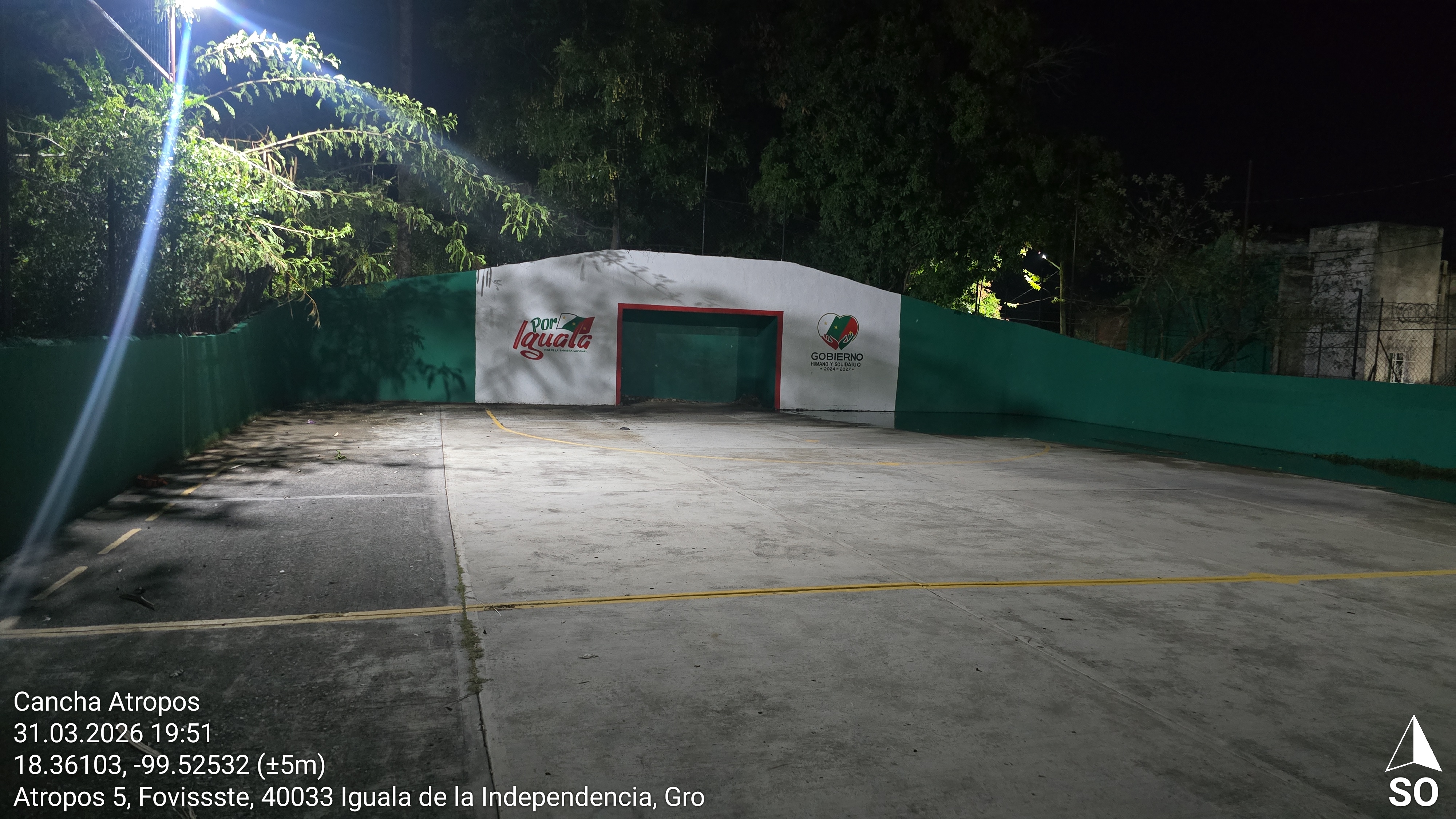 REHABILITACIÓN DE CANCHA FÚTBOL 7 EN COLONIA FOVISSSTE EN IGUALA DE LA INDEPENDENCIA