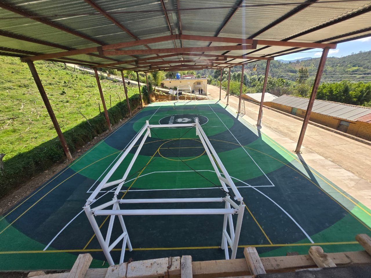 REHABILITACIÓN DE MULTICANCHA EN ATLAMAJALCINGO DEL MONTE