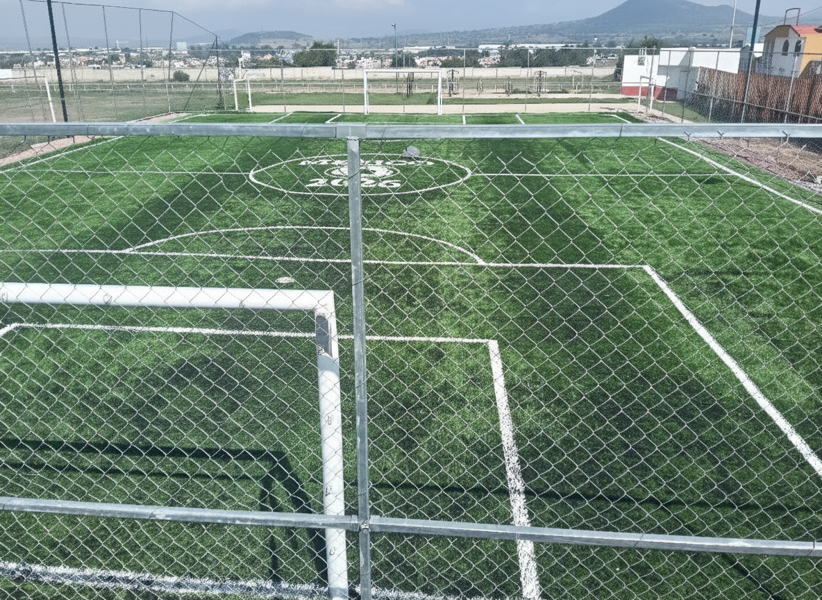 CONSTRUCCIÓN DE CANCHA FÚTBOL 5 EN CIUDAD SAHAGÚN EN TEPEAPULCO
